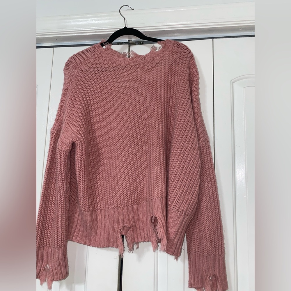Pink sweater
